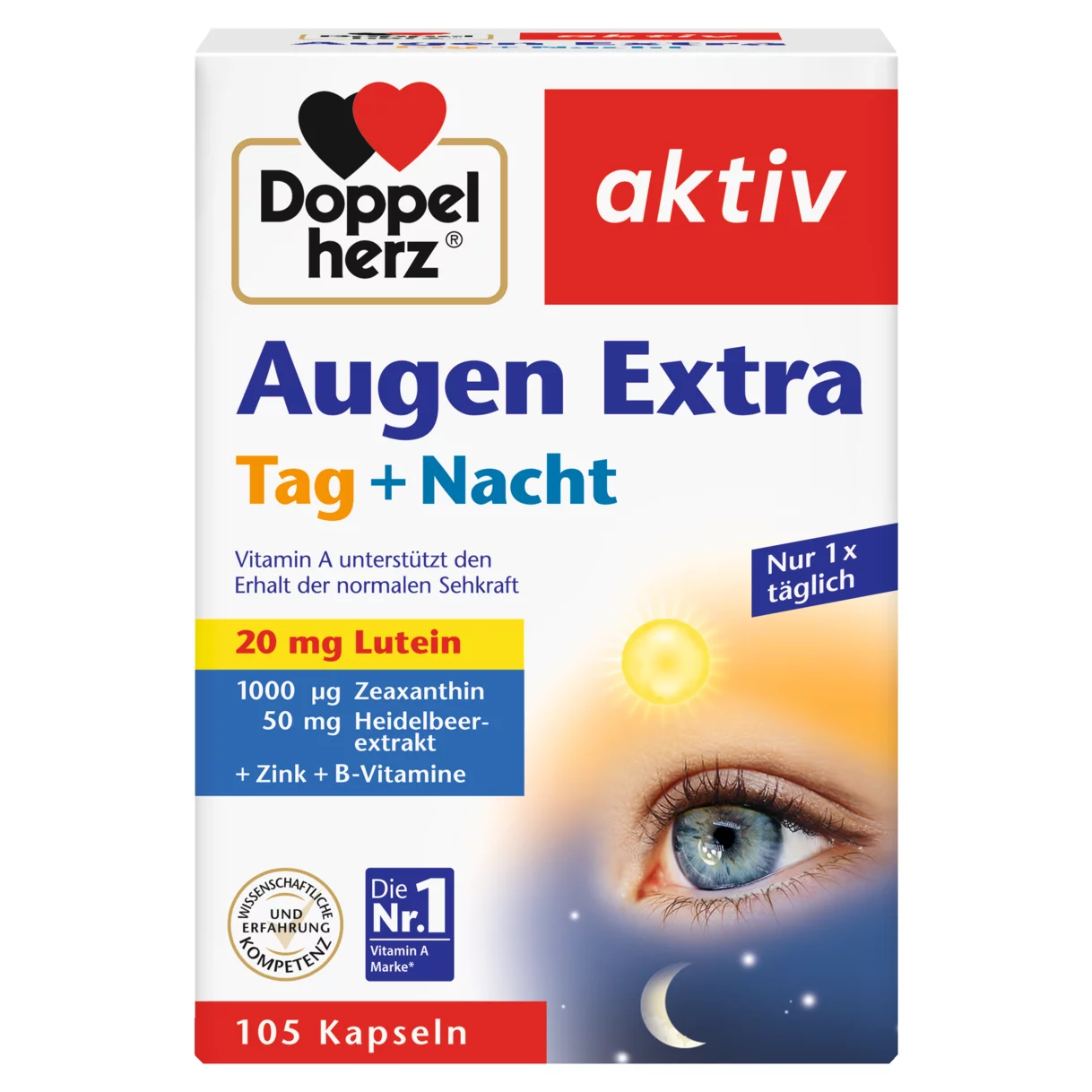 Illustration of the product packaging Doppelherz aktiv Eye Extra  front view